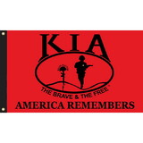 Eagle Emblems F3142-06 Flag-Kia Honor, Nyl-Glo (4Ftx6Ft)   Made In Usa