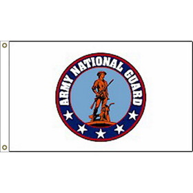 Eagle Emblems F3215-05 Flag-National Guard Made In USA Nylon-Glow, (3ft x 5ft)