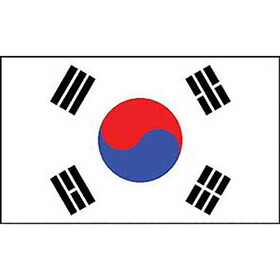 Eagle Emblems F6063 Flag-Korea (4" x 6")