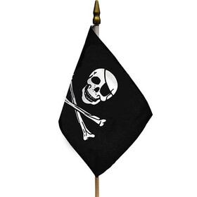 Eagle Emblems F6462 Flag-Pirate Jolly Rogers (4" x 6")