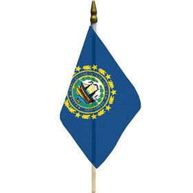 Eagle Emblems F6530 Flag-New Hampshire (4" x 6")