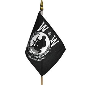 Eagle Emblems F6886 Flag-Wounded Warrior (4In X 6In)
