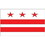 Eagle Emblems F8281 Flag-Dist.Of Columbia (12" x 18")