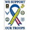 Eagle Emblems F9011 Banner-Support The Troops (29"X42-1/2")