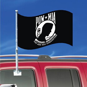 Eagle Emblems F9707 Flag-Car,Pow*Mia (12" x 18")