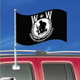 Eagle Emblems F9739 Flag-Car,Wounded Warrior (12