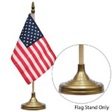 Eagle Emblems F9801 Flag Stand, Gold, 1-Flag (Fits 4In X 6In)