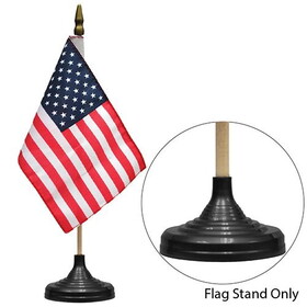 Eagle Emblems F9811 Flag Stand,Black,1-Flag (Fits 4" x 6" Stick Flag)