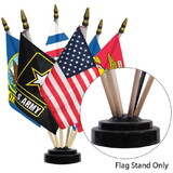 Eagle Emblems F9816 Flag Stand,Black,6-Flag (Fits 4