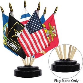 Eagle Emblems F9816 Flag Stand, Black, 6-Flag (Fits 4In X 6In)
