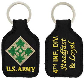 Eagle Emblems KC0054 Key Ring-Army,004Th Div. EMBR., (1-7/8"X2-3/4")