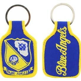 Eagle Emblems KC0147 Key Ring-Usn, Blue Angels Embr. (1-3/4"X2-3/4")
