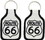 Eagle Emblems KC0186 Key Ring-Route 66 Embr. (1-3/4"X2-3/4")