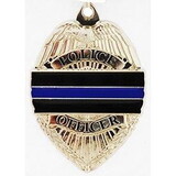 Eagle Emblems KC2008 Key Ring-Police,Blue Line Bright-Shine, (1-3/4