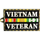 Eagle Emblems KC2018 Key Ring-Vietnam Veteran Zinc-Pwt (1-1/2