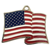 Eagle Emblems KC2021 Key Ring-Usa Flag,Wavy Bright-Shine, (1-5/8