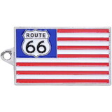 Eagle Emblems KC2048 Key Ring-Route 66 Usa Bright-Shine, (1-5/8