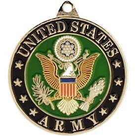 Eagle Emblems KC2075 Key Ring-Army Symbol Zinc-Pwt (1-1/2")