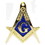 Eagle Emblems KC2097 Key Ring-Org,Mason (1-3/4")