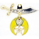 Eagle Emblems KC2098 Key Ring-Org,Shrine (1-3/4