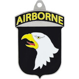 Eagle Emblems KC2524 Key Ring-Army, 101St A/B Zinc-Pwt (1-9/16