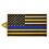 Eagle Emblems KC2529 Key Ring-Police,Blue Line Bright-Shine, (1-5/8")