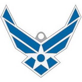 Eagle Emblems KC2534 Key Ring-Usaf Symbol Zinc-Pwt (1-5/8