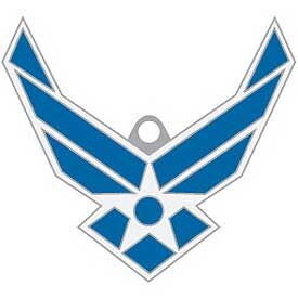 Eagle Emblems KC2534 Key Ring-Usaf Symbol Bright-Shine, (1-5/8")
