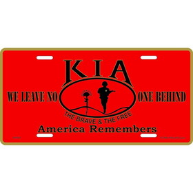 Eagle Emblems LP0342 Lic-Kia,America Remembers (6"X12")