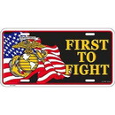 Eagle Emblems LP0552 Lic-Usmc, First To Fight (6