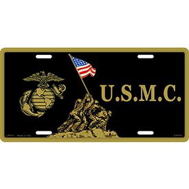 Eagle Emblems LP0553 Lic-Usmc,Iwo Jima (6"X12")