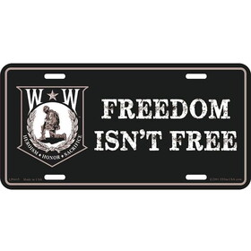 Eagle Emblems LP0615 Lic-Wounded Warrior (6"X12")