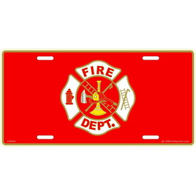 Eagle Emblems LP0620C Lic-Fire Department Logo