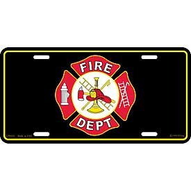 Eagle Emblems LP0620 Lic-Fire Department Logo (6"X12")