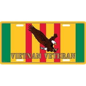 Eagle Emblems LP0625 Lic-Vietnam Vet/Eagle (6"X12")
