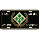 Eagle Emblems LP0637C Lic-Army, 004Th.Inf.Div.