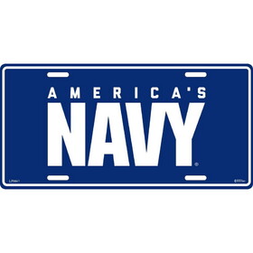 Eagle Emblems LP0647 Lic-Usn America'S Navy, 6"X12"
