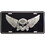 Eagle Emblems LP0665 Lic-Skull & Bones Wings