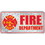 Eagle Emblems LP0671 Lic-Fire Department Logo (Diamond Plate) (6"X12")