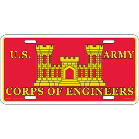 Eagle Emblems LP0681 Lic-Army,Corps Of Eng. (6"X12")