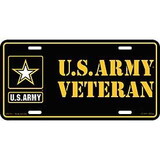 Eagle Emblems LP0701 Lic-Army Logo, Veteran (6"X12")