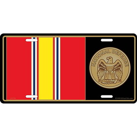 Eagle Emblems LP0704 Lic-Medal,National Def. (6"X12")