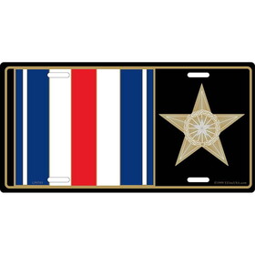 Eagle Emblems LP0705 Lic-Medal,Silver Star (6"X12")
