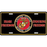 Eagle Emblems LP0714 Lic-Usmc, Iraqi & Enduring Freedom (6