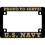 Eagle Emblems LP0807 Lic.Frame, Usn (Hvy.Plastic) Moto (5"X7-1/4")