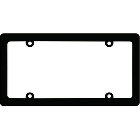 Eagle Emblems LP0901 Lic.Frame,Auto-Thin Rim (Plastic) Plain, (6"X12")