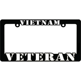 Eagle Emblems LP0903 Lic.Frame,Vietnam Veteran (Hvy.Plastic) AUTO, (6"X12")