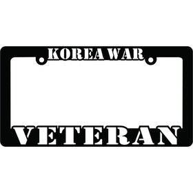 Eagle Emblems LP0904 Lic.Frame,Korea Veteran (Hvy.Plastic) AUTO, (6"X12")