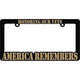 Eagle Emblems LP0913 Lic.Frame, America Rememb. (Hvy.Plastic) Auto (6