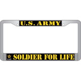 Eagle Emblems LP3806 Lic.Frame,Army,Soldier For Lif (CHROME) AUTO, (6